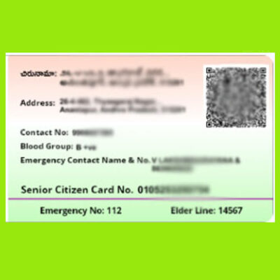 Andhra Pradesh Senior Citizen Card (Pvc Card) - Image 2
