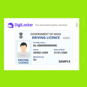 Digilocker Driving Licence (Pvc Card)